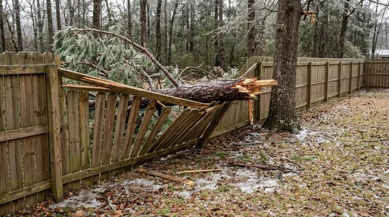 Storm Damage Fence Repair Shreveport