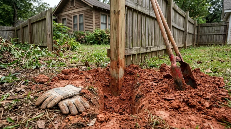 Fence Post Repair & Replacement Shreveport